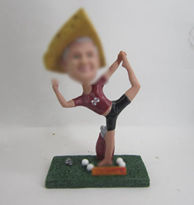 Personalized custom Yoga Golf bobbleheads