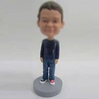 Personalized custom cute boy bobble head