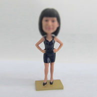 Personalized custom black Small skirts bobbleheads