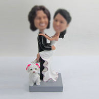 Personalized custom sweet wedding cake bobblehead