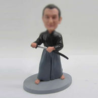 Personalized custom samurai bobbleheads