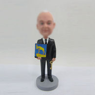 Personalized custom Golden Key bobbleheads