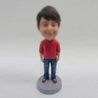 Personalized custom cute boy bobblehead