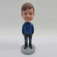 Personalized custom cute boy bobblehead doll