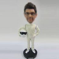 Personalized custom Racer bobble head