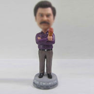 Personalized custom work man bobblehead