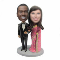 Personalized custom India wedding cake bobble heads