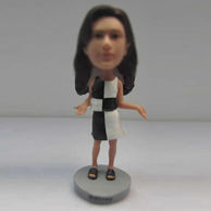 Personalized custom beautiful dress bobble head