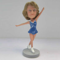 Personalized custom Figure Skating bobble heads