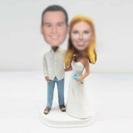 Personalized custom Bra wedding wedding cake bobbleheads