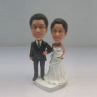 Personalized custom Bra wedding wedding cake bobble heads