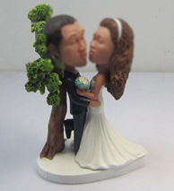 Personalized custom funny wedding cake bobblehead