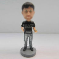 Personalized custom man bobble head