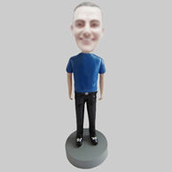 Customized casual bobble head