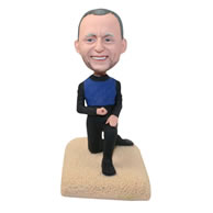 Personalized custom marriage proposal bobbleheads