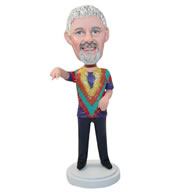 Custom bobbleheads with colorful clothes