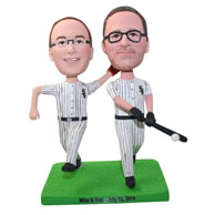 Personalized baseball players bobbleheads