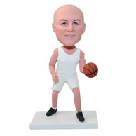 Custom-built basketball player bobbleheads