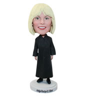 Custom birthday gift  woman judge bobbleheads