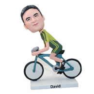 Custom bike rider sportsman bobbleheads