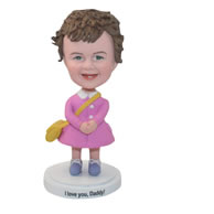 Custom little girl bobbleheads for your daughter