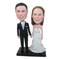 Custom newlyweds bobbleheads best gift for newlyweds