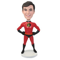 Personalized custom superhero bobbleheads