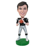 Personalized custom american football player bobbleheads