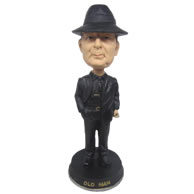 Personalized cool man in black bobbleheads