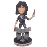 Personalized custom drummer beating drums bobbleheads