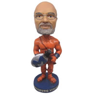 Personalized warrior with axe shield bobbleheads