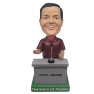 Personalized custom speechmaker bobbleheads with rostrum