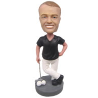 Personalized custom golf player golfer bobbleheads