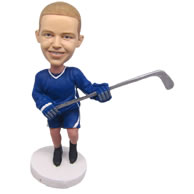 Personalized custom ice hockey kid player bobbleheads