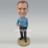 Custom bobbleheads Executive with Blackberry