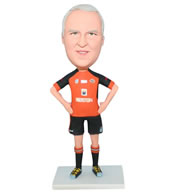 No.28 sportsman bobblehead in orange sports wear