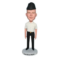 Cap man in white shirt bobblehead