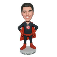 Custom superman in superman uniform  bobblehead
