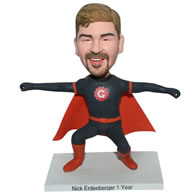 Custom superman in superman uniform  bobblehead