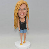 Unique birthday custom bobbleheads for her