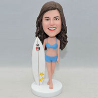 Best custom bobbleheads for her who like surfing