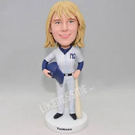 Custom bobbleheads for her who like play baseball