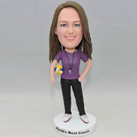 Custom bobbleheads for volleyball coacher