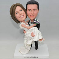 Personalized wedding cake topper