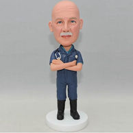 Doctor custom bobbleheads in blue scrub