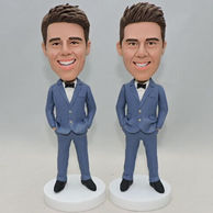 Best men bobbleheads in blue suit