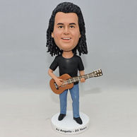 Custom bobbleheads for husband who like play guitar