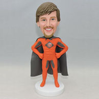 Custom gift super man bobblehead doll with orange clothes