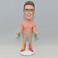 Custom funny man bobblehead with colorful belt