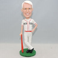 Custom old man baseball palyer bobblehead with glasses